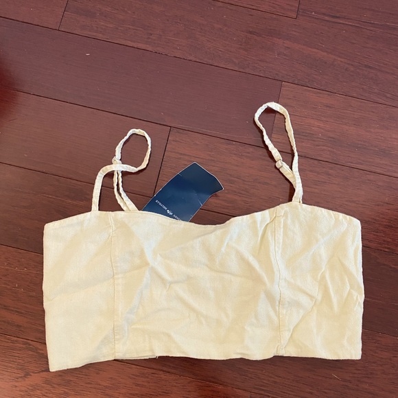 Brandy Melville Butter Yellow Bralette/Top - Picture 1 of 2
